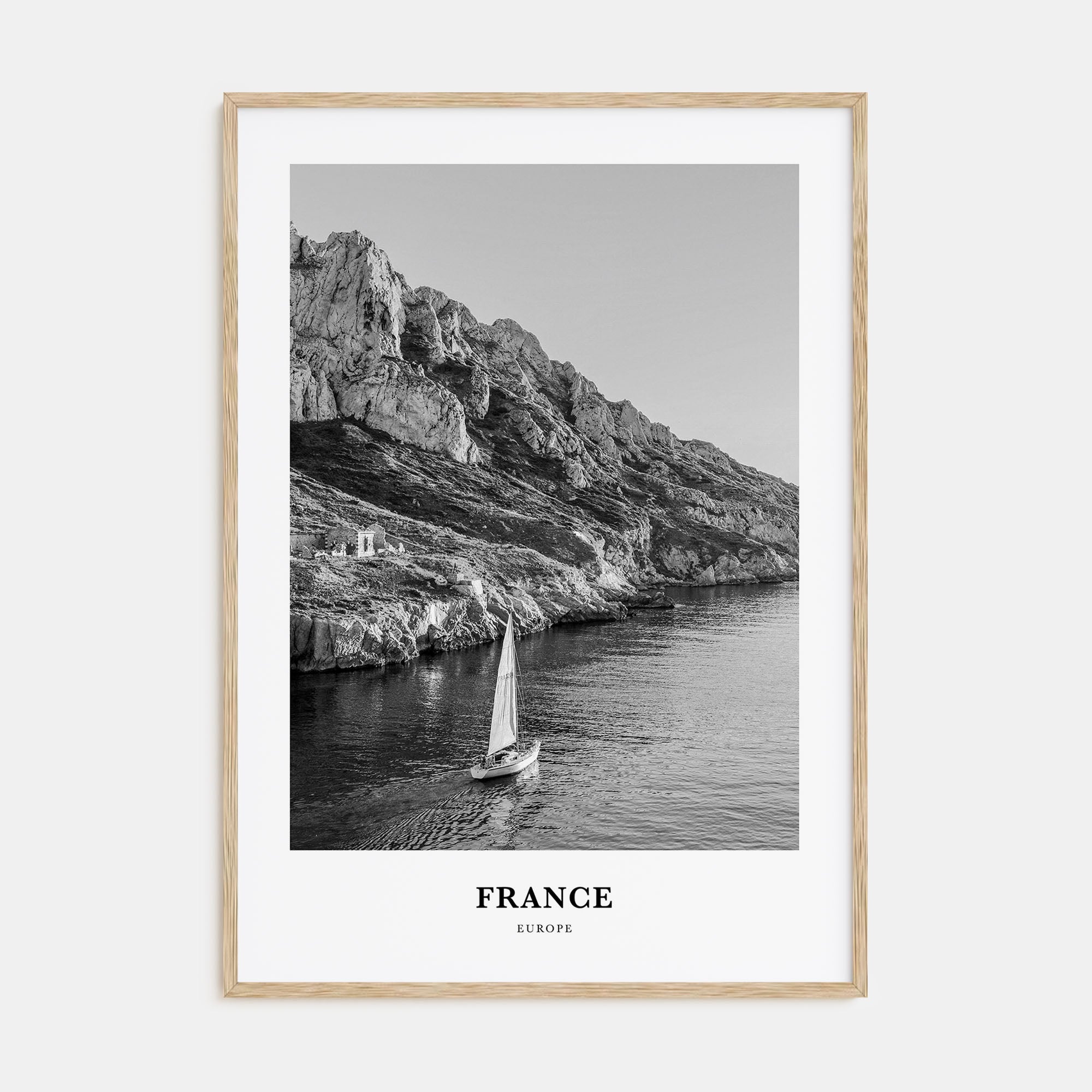 France Portrait B&W No 1 Poster