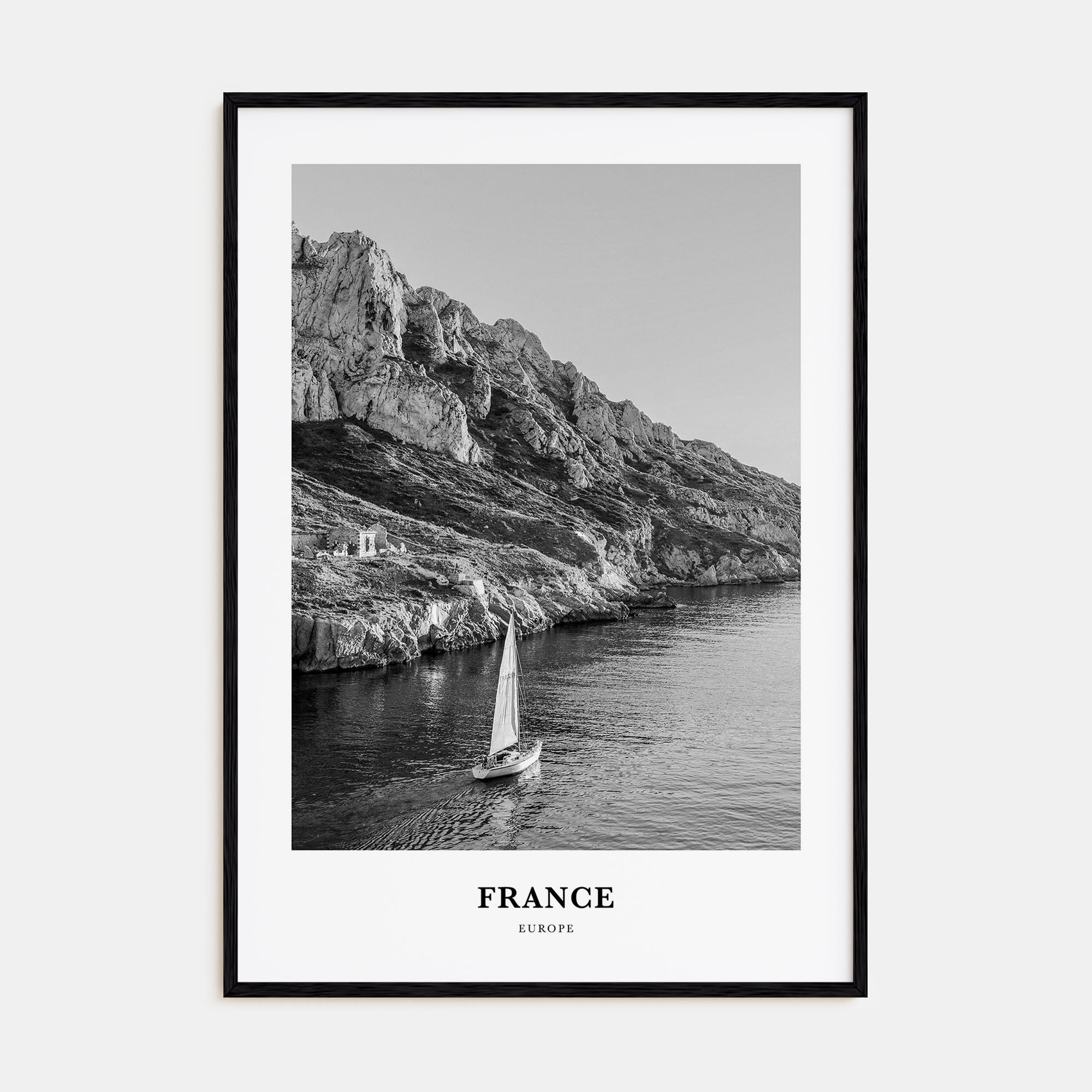 France Portrait B&W No 1 Poster