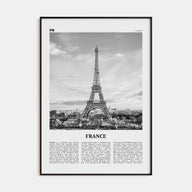 France Travel B&W No 1 Poster