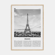 France Travel B&W No 1 Poster