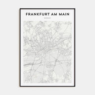 Frankfurt am Main Map Portrait Poster