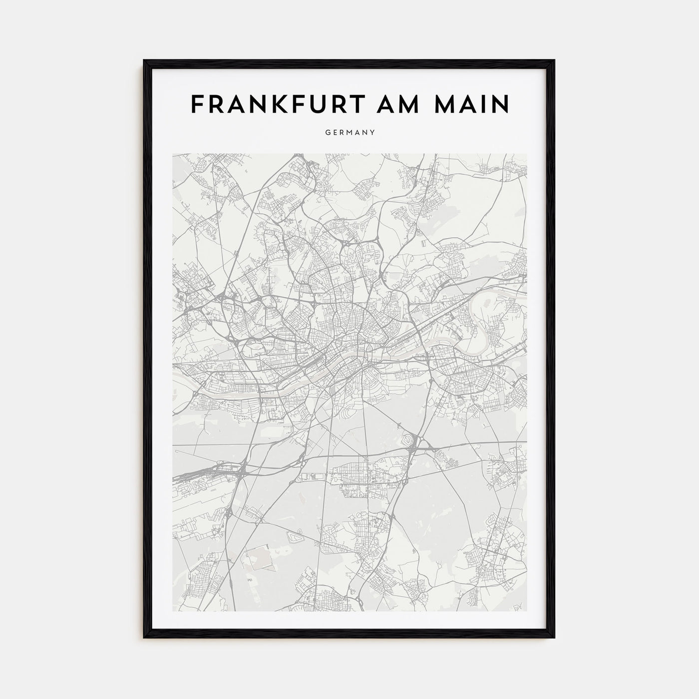 Frankfurt am Main Map Portrait Poster