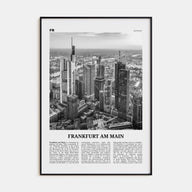 Frankfurt am Main Travel B&W Poster