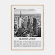 Frankfurt am Main Travel B&W Poster