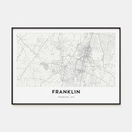 Franklin Map Landscape Poster