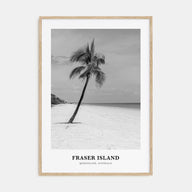 Fraser Island Portrait B&W Poster