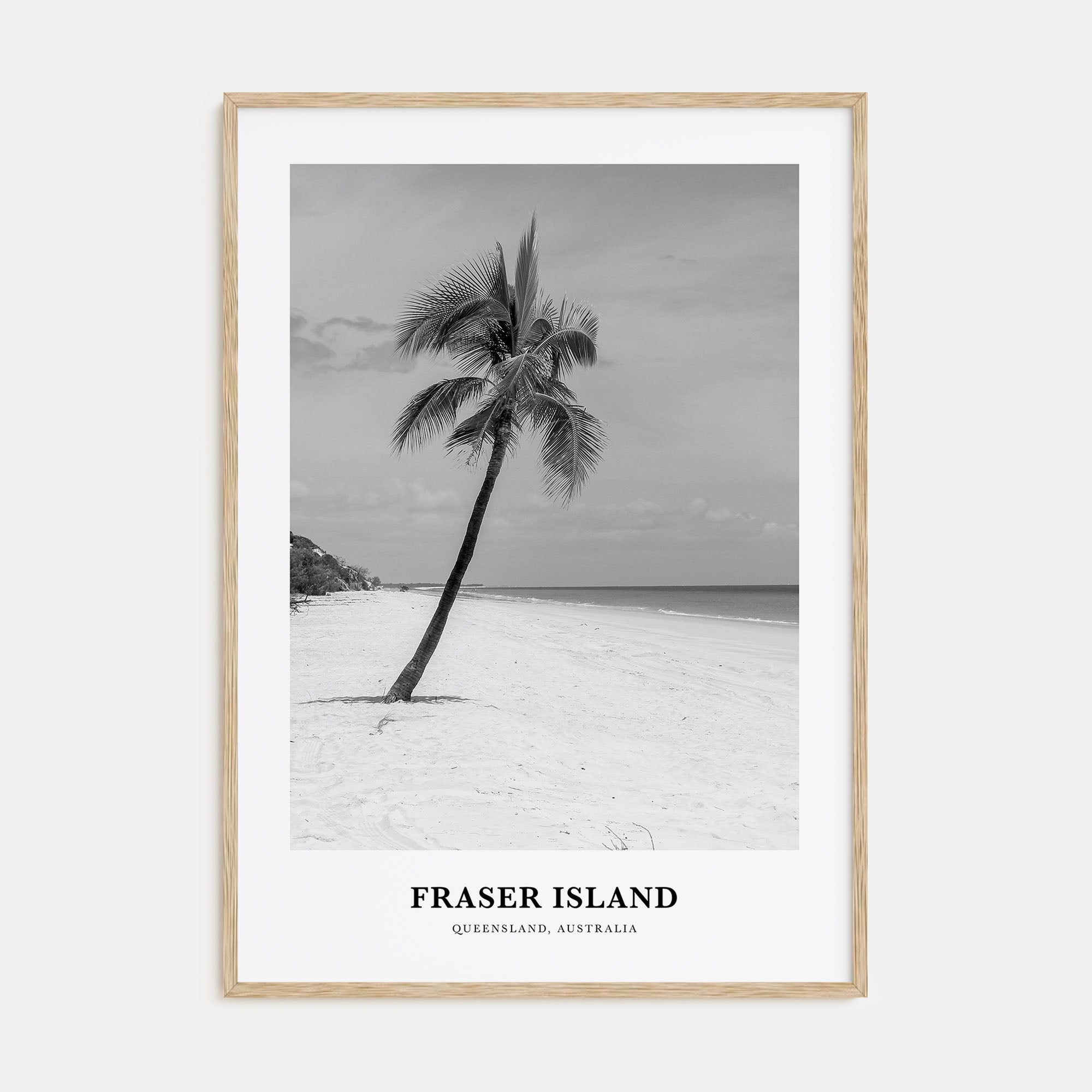 Fraser Island Portrait B&W Poster
