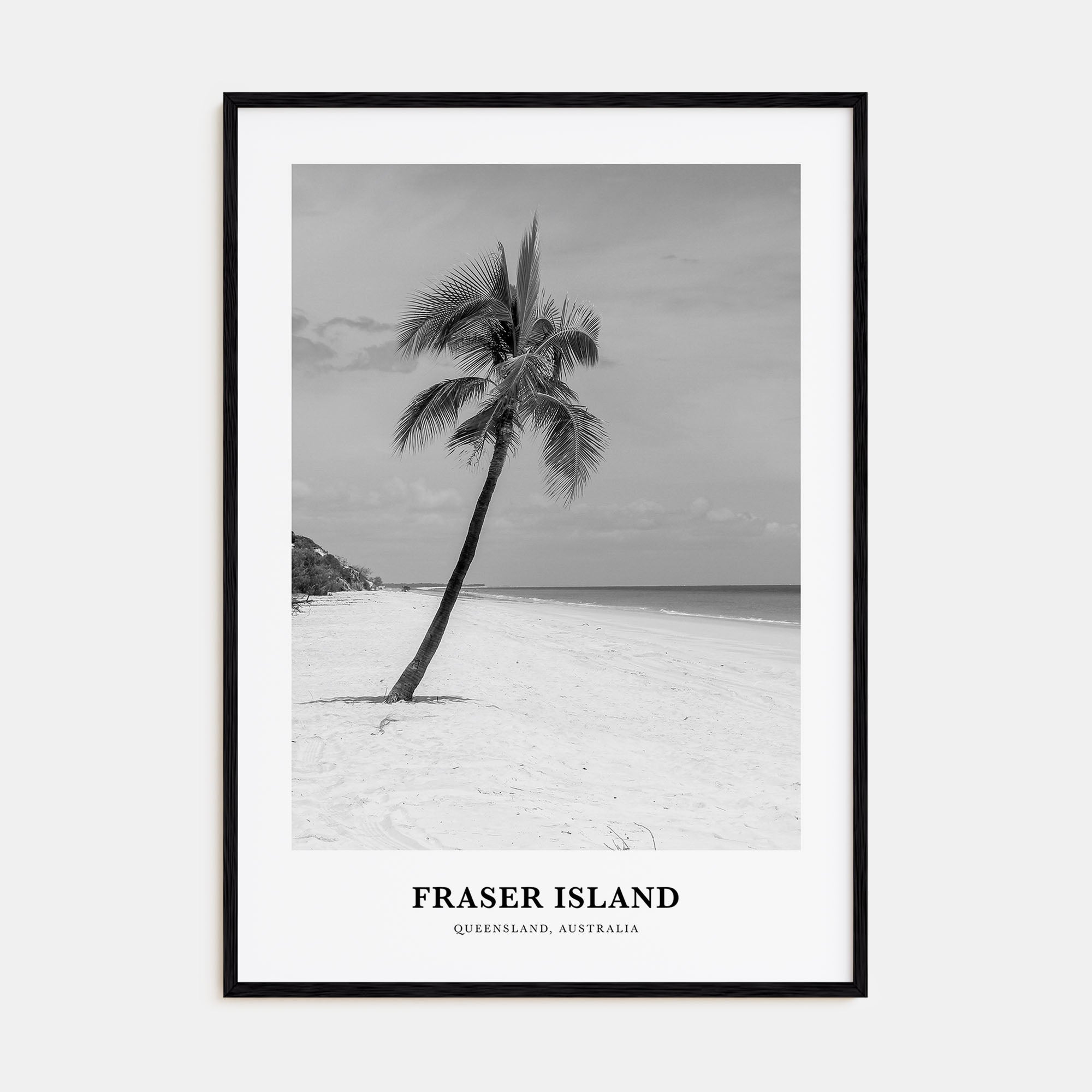 Fraser Island Portrait B&W Poster