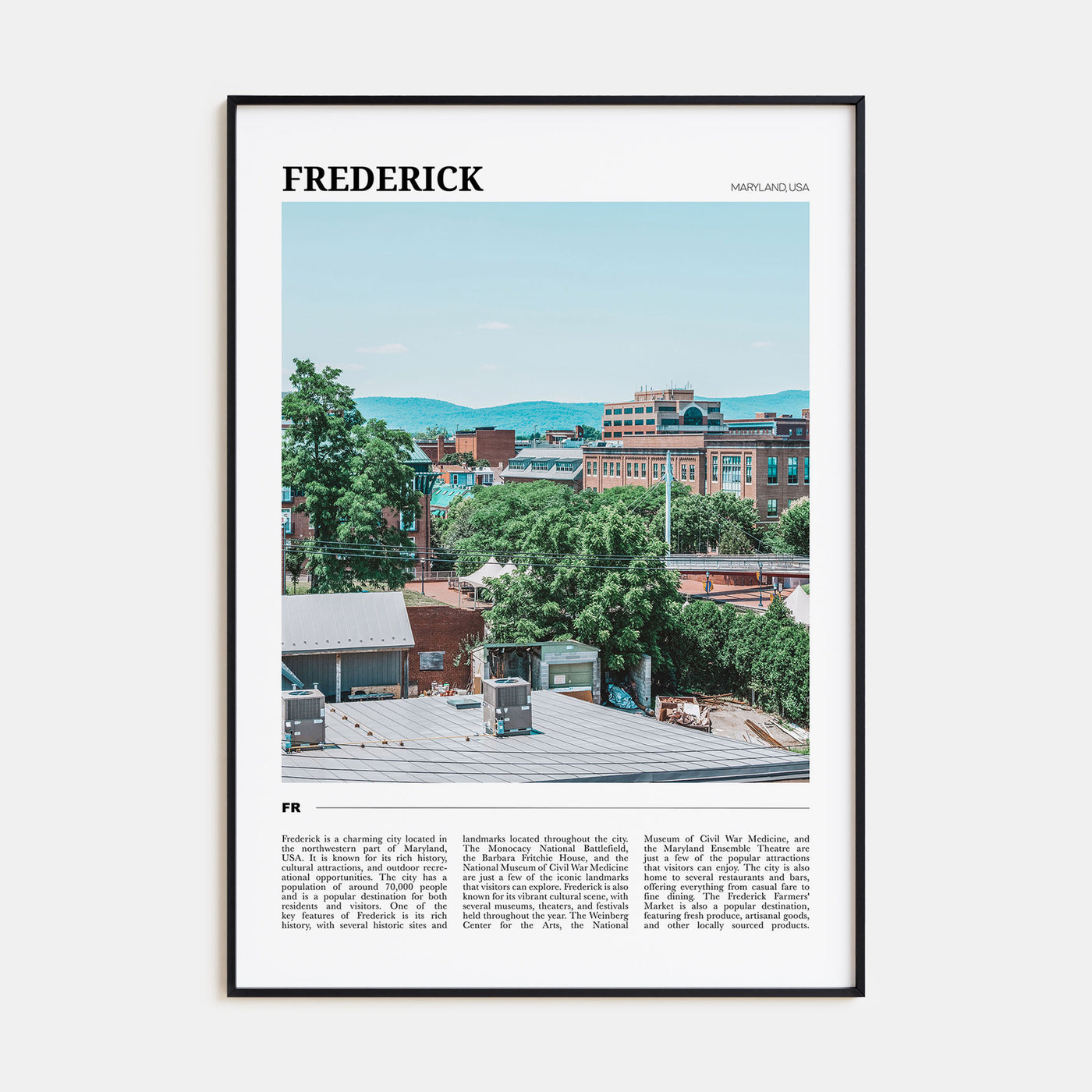 Frederick Travel Color Poster