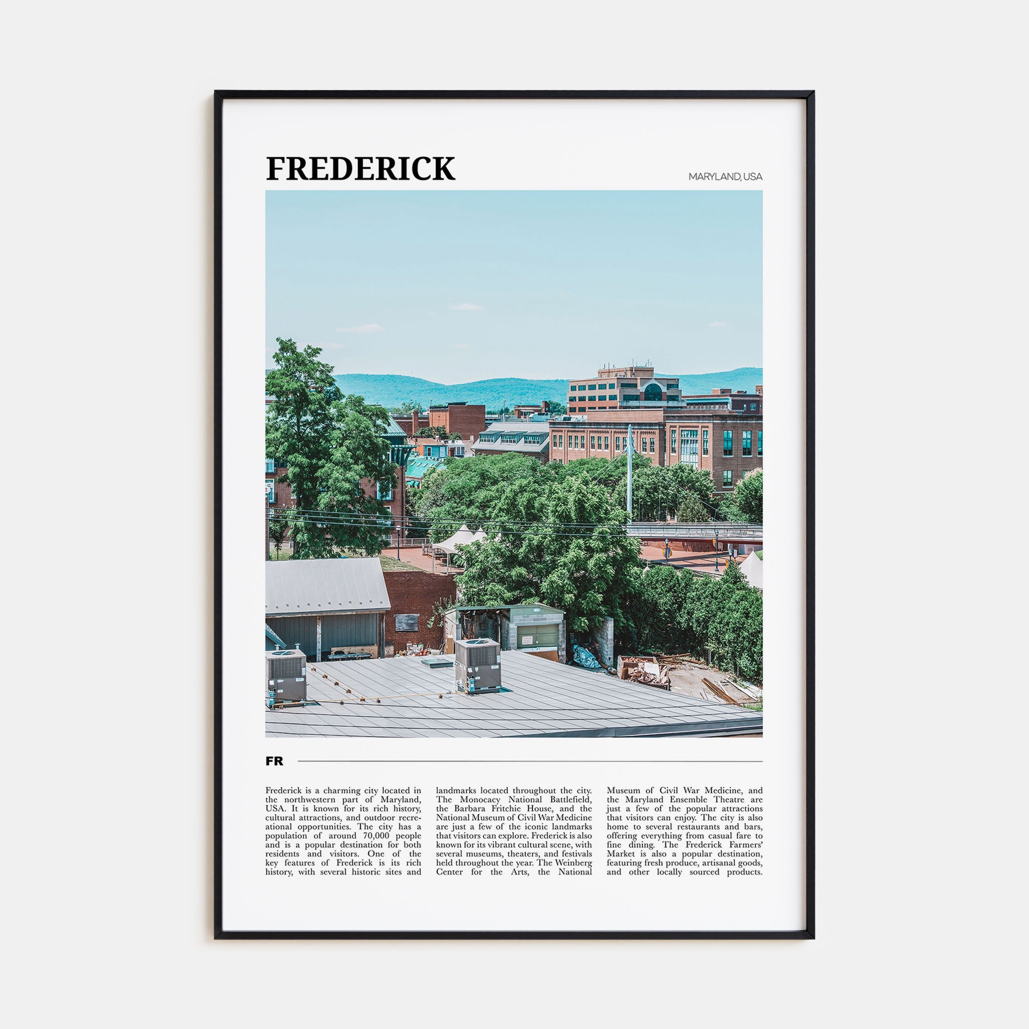 Frederick Travel Color Poster