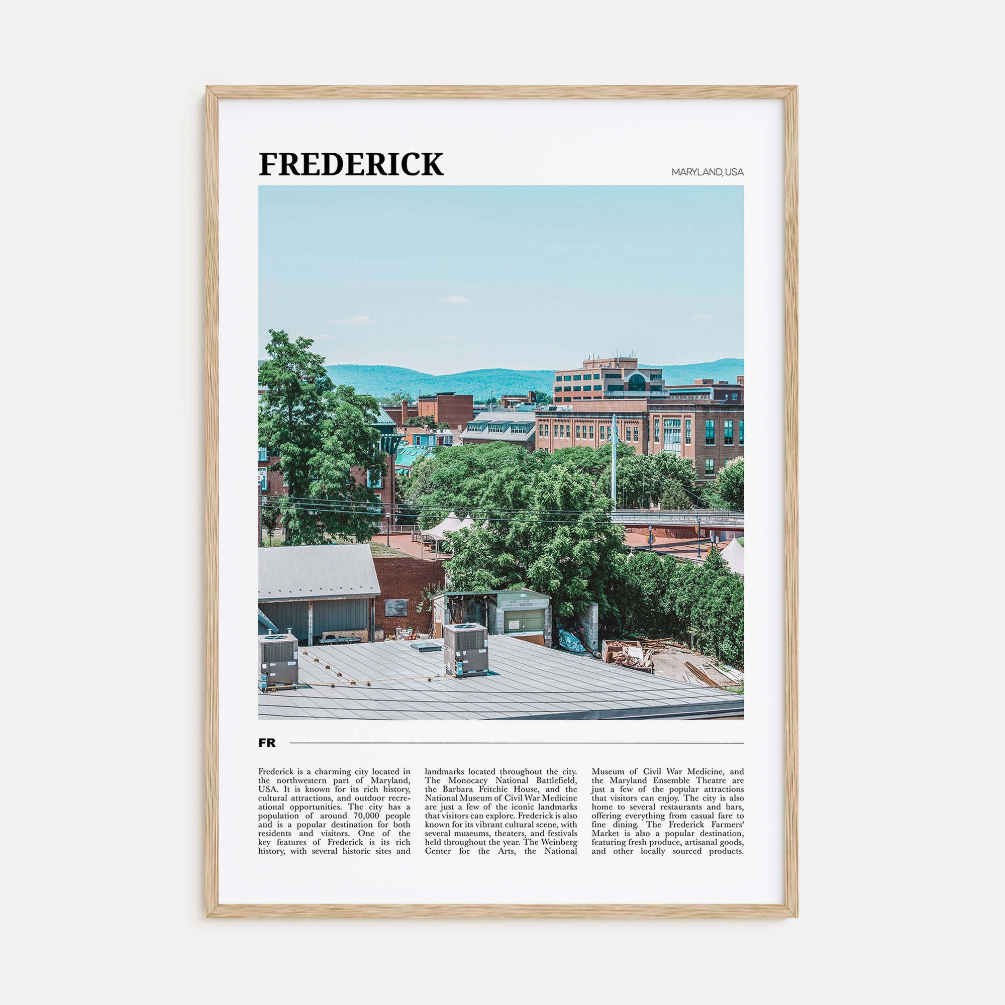 Frederick Travel Color Poster