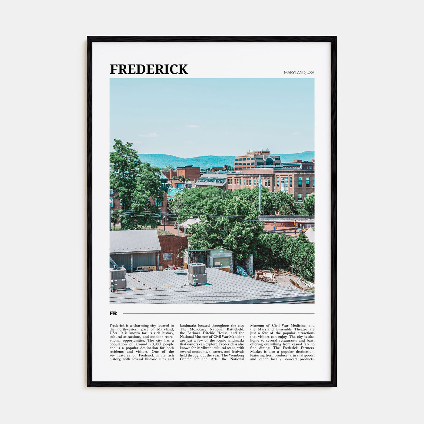 Frederick Travel Color Poster