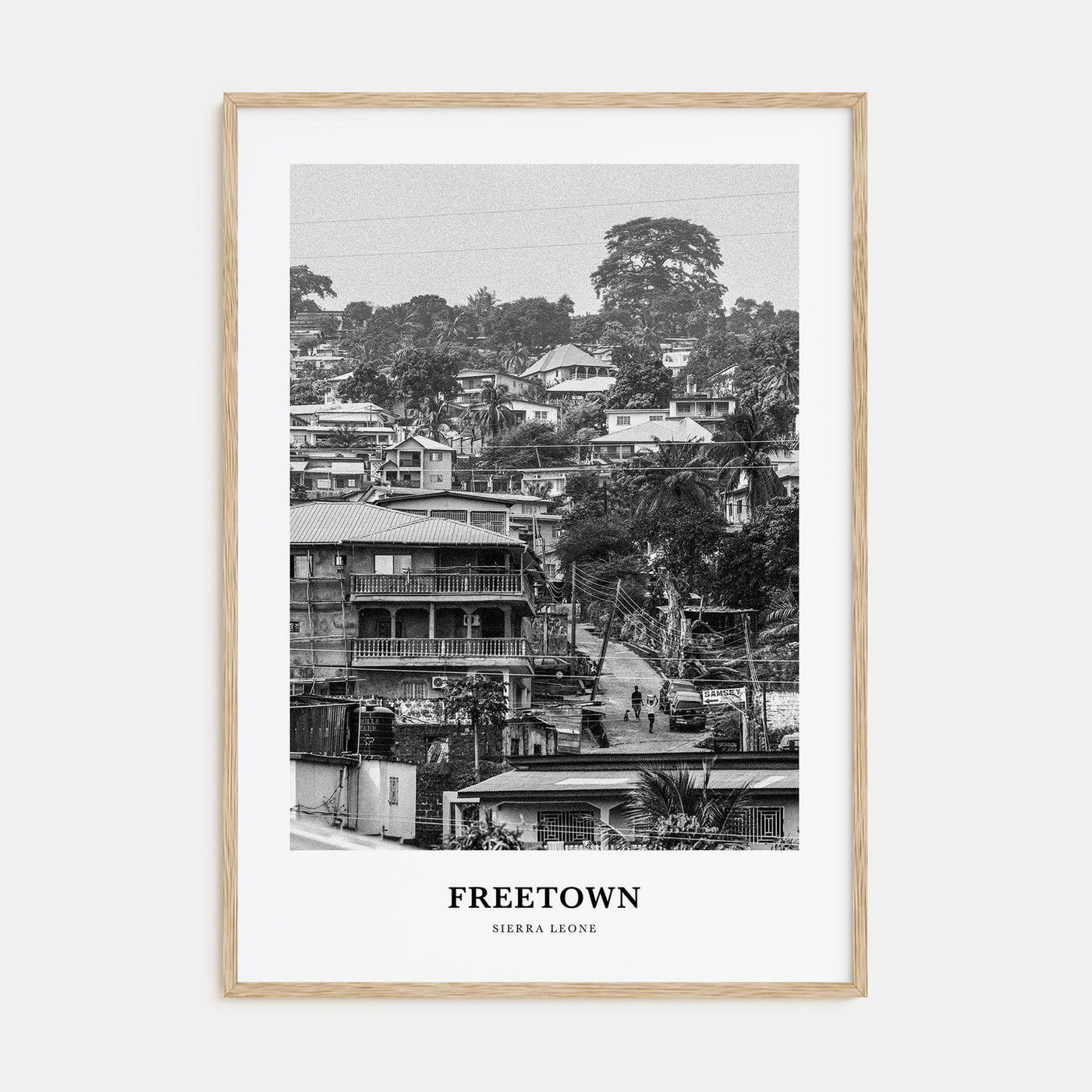 Freetown Portrait B&W Poster