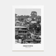 Freetown Portrait B&W Poster