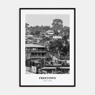 Freetown Portrait B&W Poster
