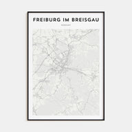 Freiburg im Breisgau Map Portrait Poster