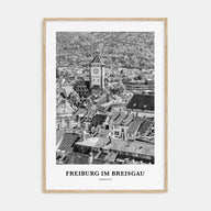 Freiburg im Breisgau Portrait B&W Poster