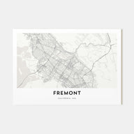 Fremont Map Landscape Poster