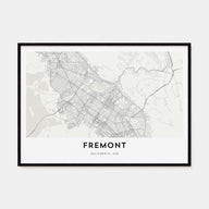 Fremont Map Landscape Poster