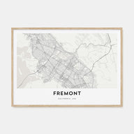 Fremont Map Landscape Poster