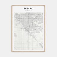 Fresno Map Portrait Poster