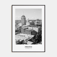 Fresno Portrait B&W Poster