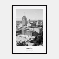 Fresno Portrait B&W Poster