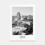 Fresno Portrait B&W Poster