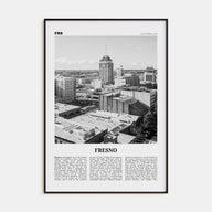 Fresno Travel B&W Poster
