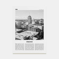 Fresno Travel B&W Poster