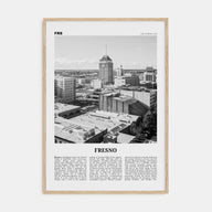 Fresno Travel B&W Poster