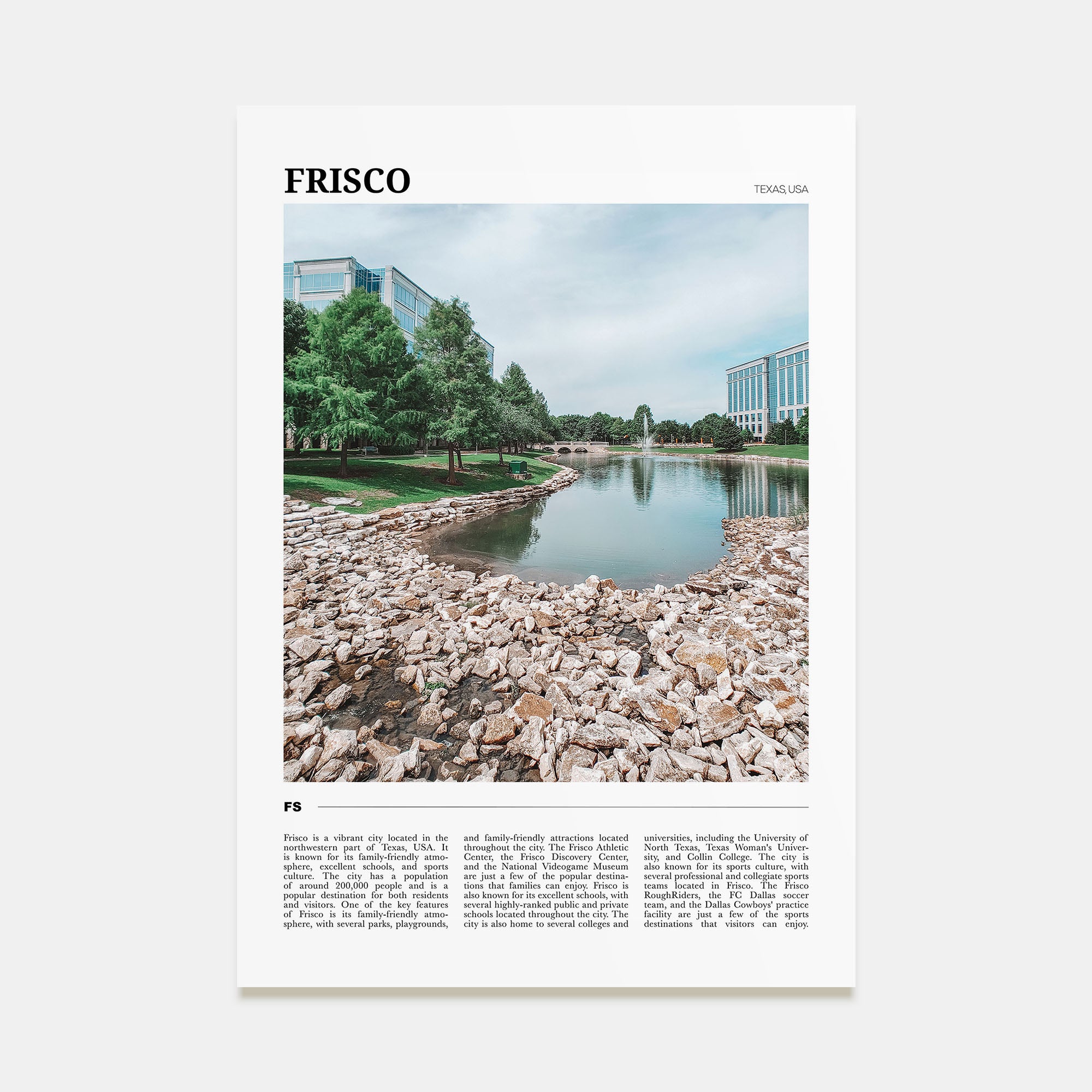 Frisco Travel Color Poster