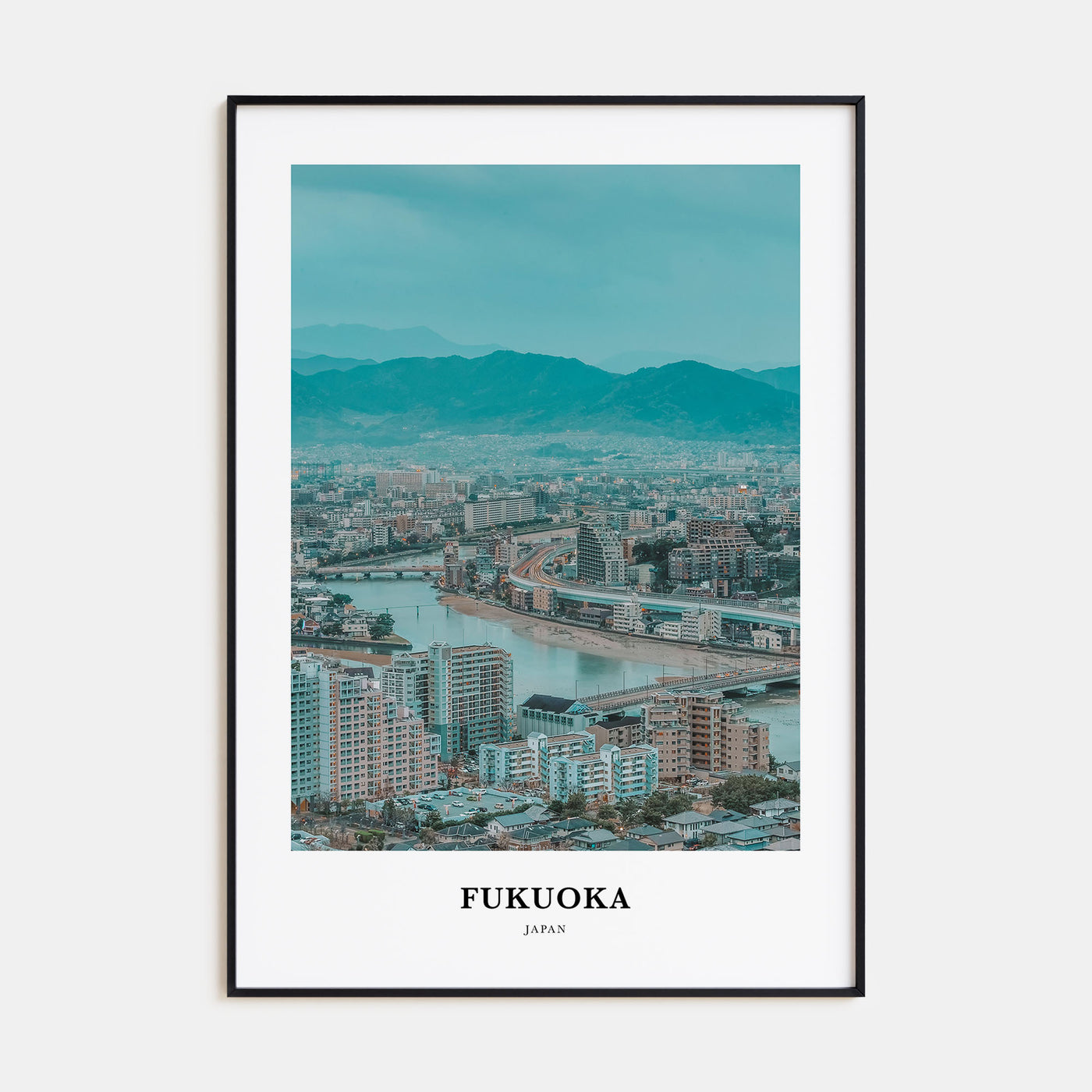 Fukuoka Portrait Color Poster