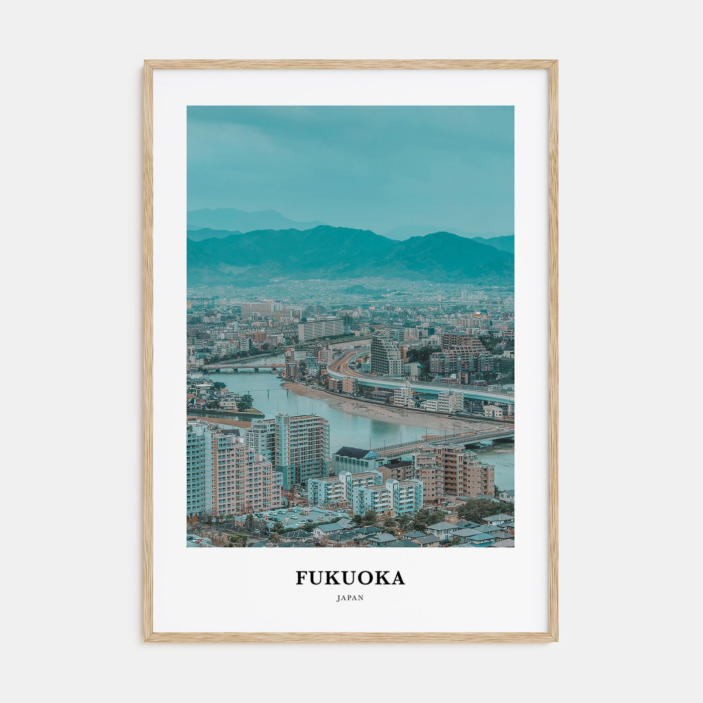 Fukuoka Portrait Color Poster