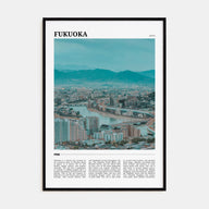 Fukuoka Travel Color Poster