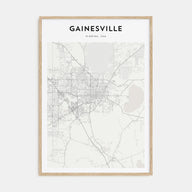 Gainesville Map Portrait Poster