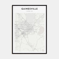 Gainesville Map Portrait Poster