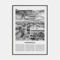 Gainesville Travel B&W Poster