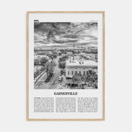 Gainesville Travel B&W Poster