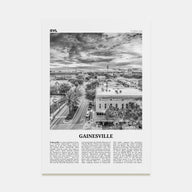 Gainesville Travel B&W Poster