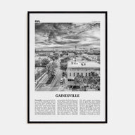 Gainesville Travel B&W Poster