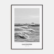 Galveston Portrait B&W Poster