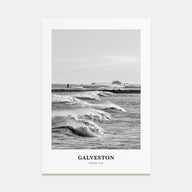 Galveston Portrait B&W Poster