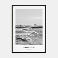 Galveston Portrait B&W Poster
