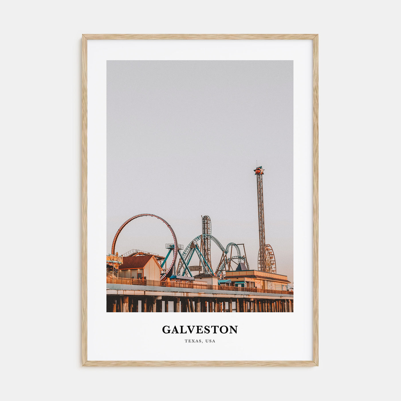 Galveston Portrait Color Poster