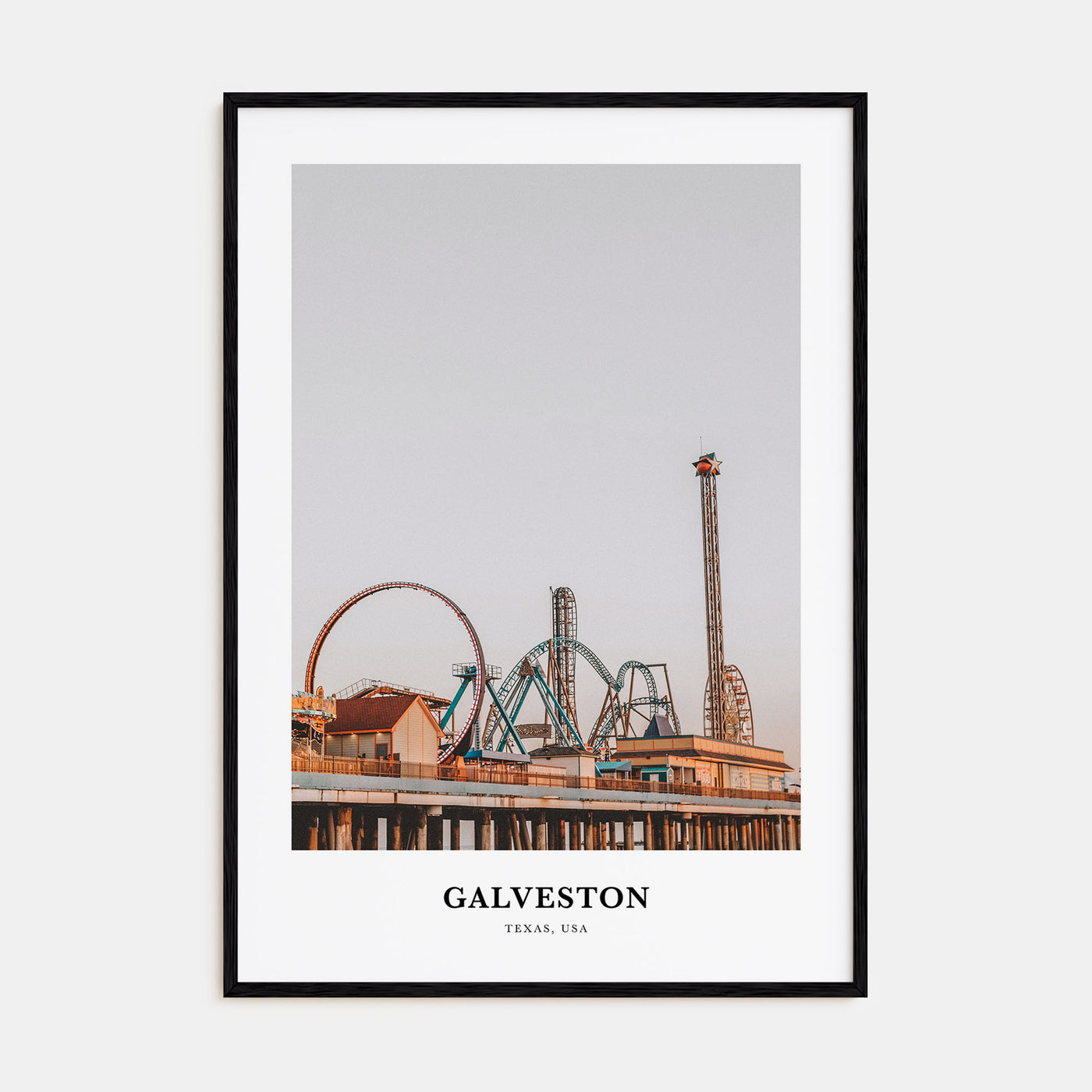 Galveston Portrait Color Poster