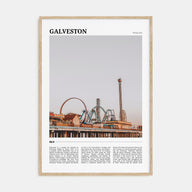 Galveston Travel Color Poster