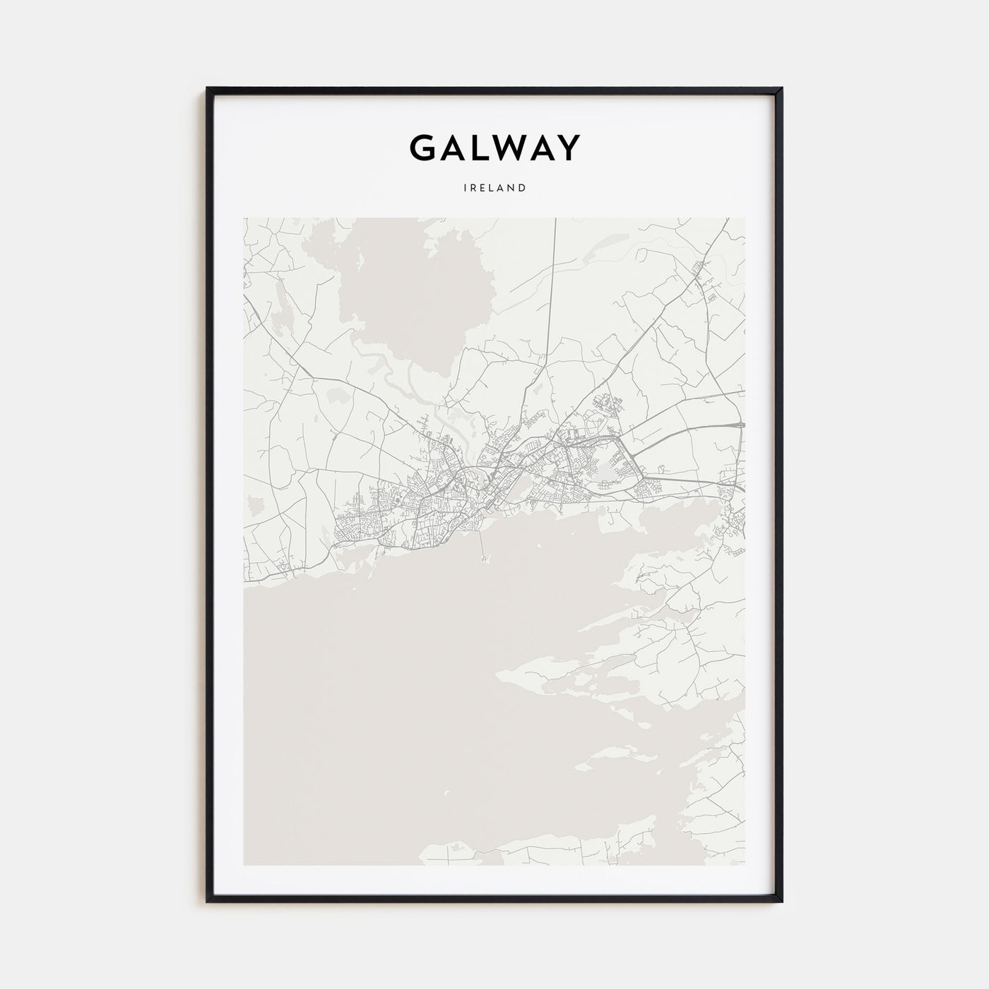 Galway Map Portrait Poster