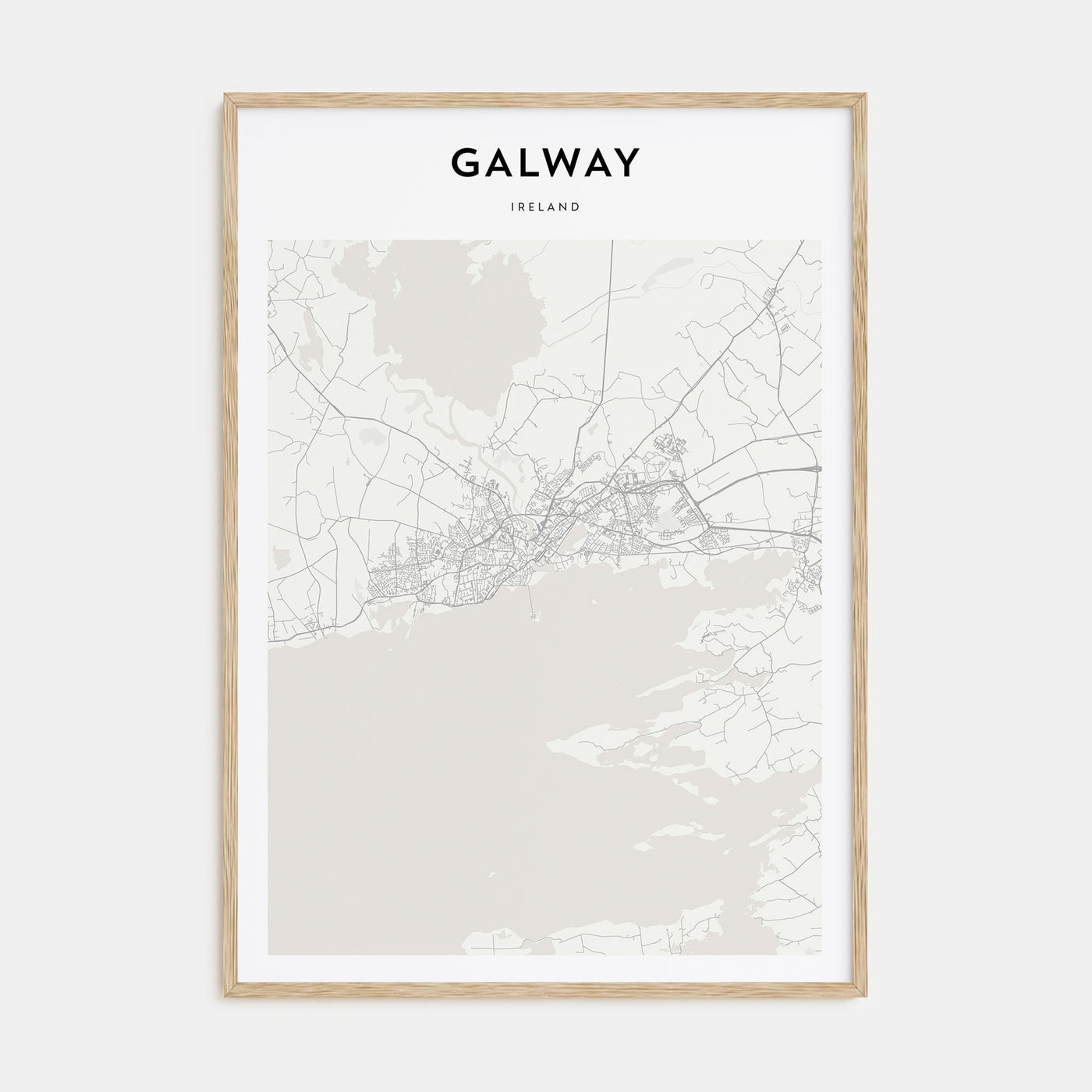 Galway Map Portrait Poster