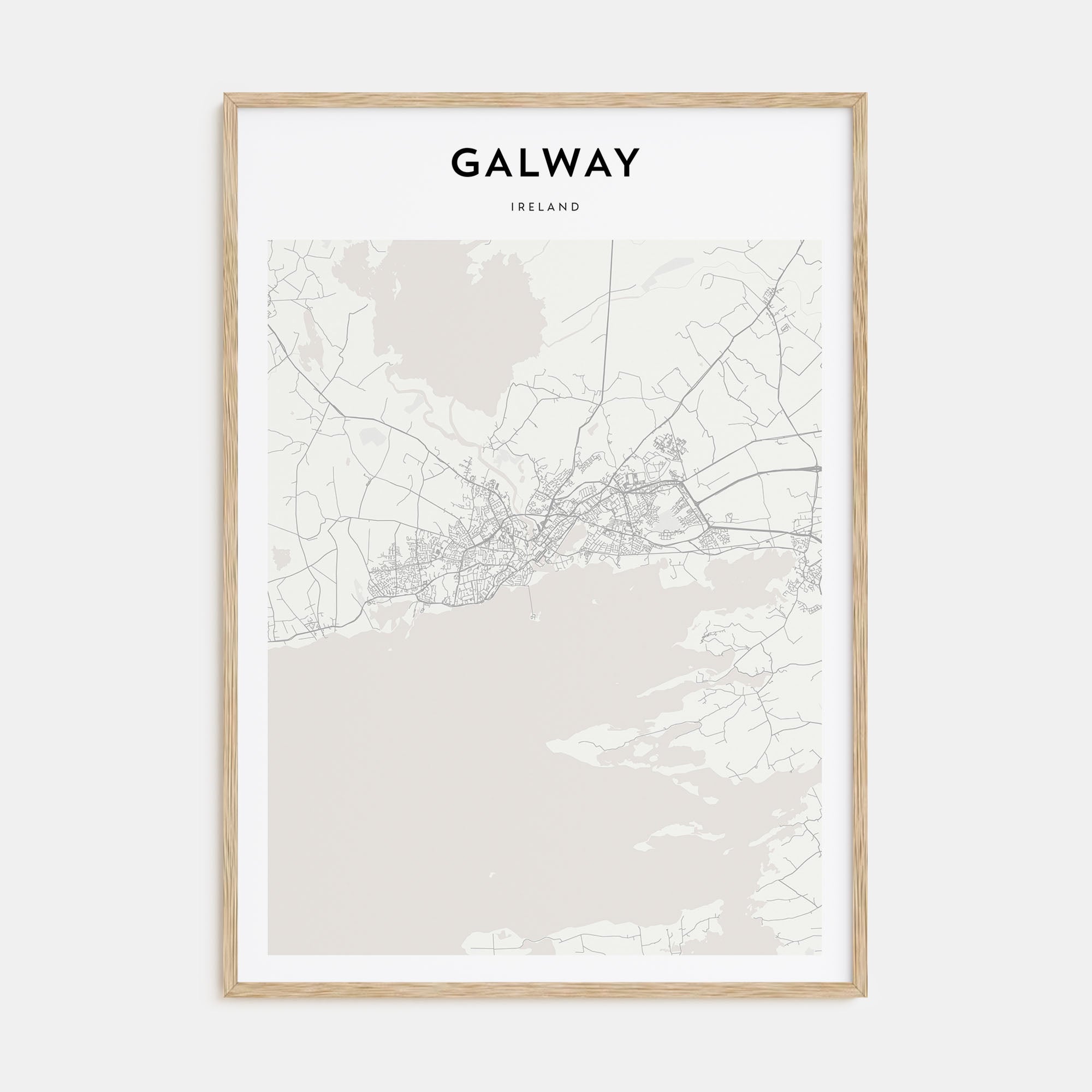 Galway Map Portrait Poster